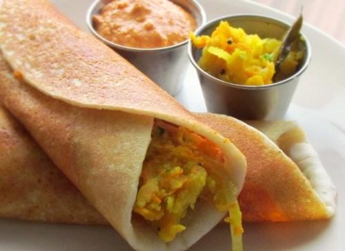 Món ăn truyền thống Ấn Độ Bánh Masala Dosa